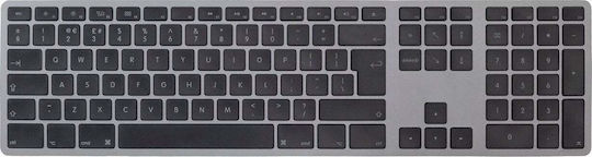 Matias FK316CB-UK Mac USB-C Πληκτρολόγιο Αγγλικό UK Συμβατό με Mac Γκρι