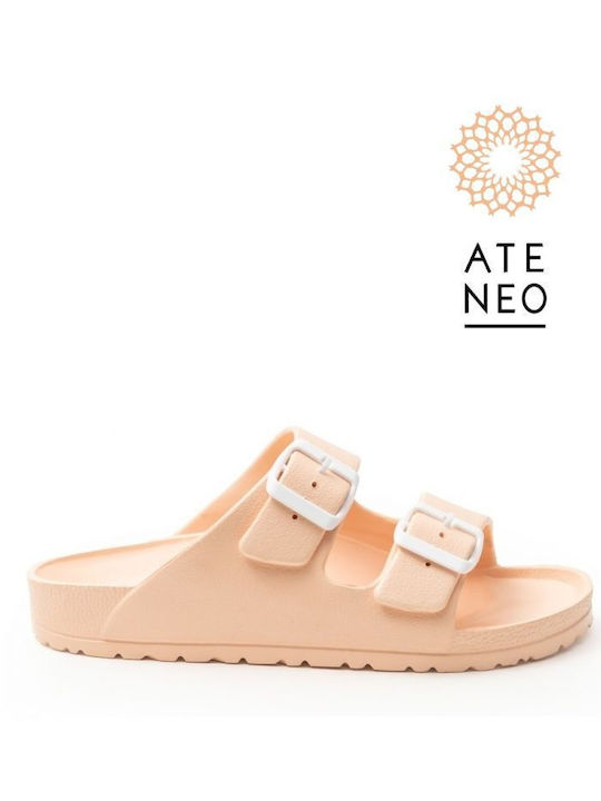 Ateneo Frauen Flip Flops in Orange Farbe