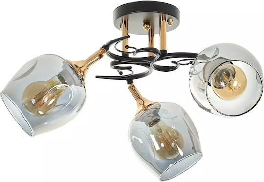 Ceiling Mount Light Transparent with Socket E27