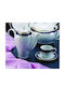 Emfasi Tea Set with Cup Porcelain Blue 1000ml 27pcs