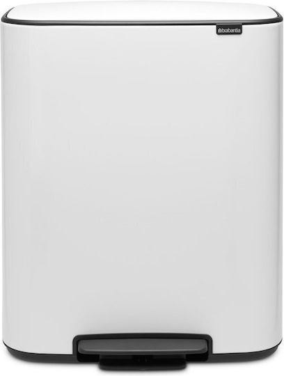 Brabantia Brabantia Kunststoff Mülleimer mit Pedal 60lt Weiß