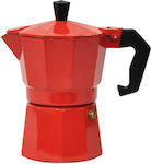 Newest Stovetop Espresso Pot for 6 Cups Red