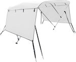 vidaXL Aluminium Boat Canopy White