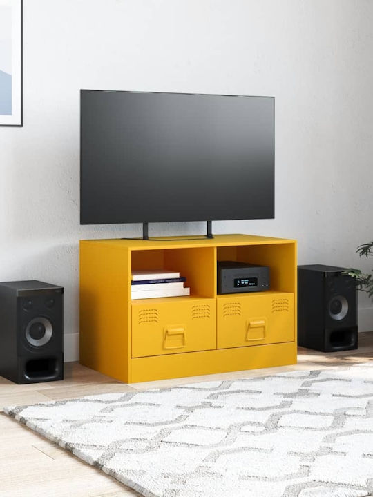 Stand TV Metalic Galben Muștar L67xA39xÎ44cm
