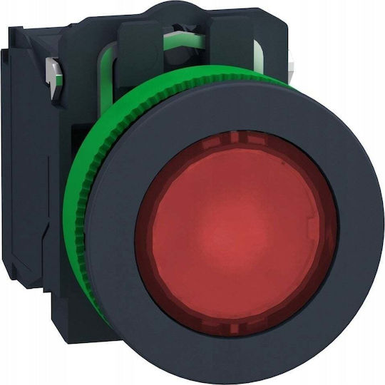 Schneider Electric Harmony Xb5 Превключвател Бутон с осветление Червен 1бр