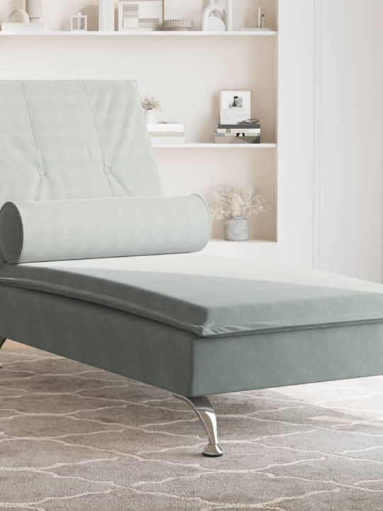 Recliner Samt Gray L136.5xW56xH75cm