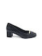 Ragazza Leather Black Leather Low Heels