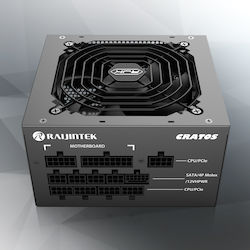 Raijintek Cratos 1000W Μαύρο Τροφοδοτικό Υπολογιστή Full Modular 80 Plus Gold