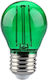 V-TAC Bec LED 2W 72mm pentru Soclu E27 și Formă G45 Verde 60lm