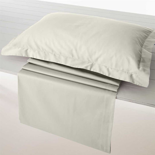 Vesta Home Athena Pillowcase Set Oxford Ecru (colour: Ekpoy) 55x75cm.