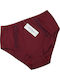 Talie înaltă Femeie Slip Burgundy