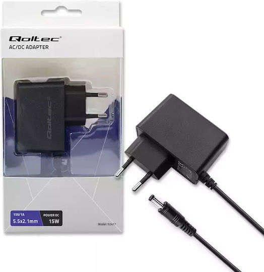 Qoltec Universal Τροφοδοτικό 15V 1A με Ισχύ 15W (52417)