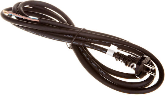 Emos Power Cord of Type H05RR-F with Cable Properties 1x25mm² in Black Colour 1m