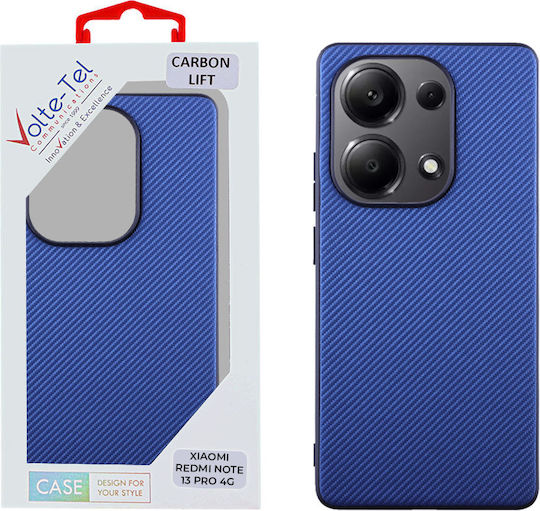 Volte-Tel Carbon Lift Задна корица Силикон Син (Redmi Note 13 Pro 4G / Poco M6 Pro 4G)