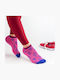 Crazy Socks Femei Șosete Fuchsia 1Pachet