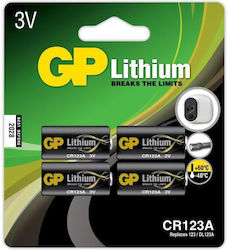 Genius Pack Lithium-Batterien CR123A 3V 4 Stück