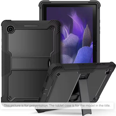 Techsuit Flip Cover Rezistentă Negru Lenovo Tab M10 Plus a 3-a generație (TB-125F/TB-128F)