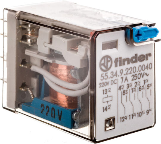 Finder Phase 4-Pole Power Relay 7A 220V