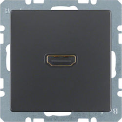 Hager Priză HDMI în culoarea Gri 3315426086