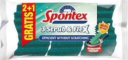 Spontex Σετ Σφουγγάρια Μπλε 3τμχ