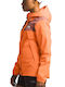 The North Face Antora Women's Hiking Short Lifestyle Jacket Waterproof and Windproof for Spring or Autumn with Hood Orange