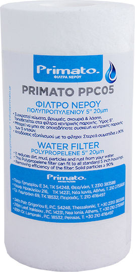 Primato Water Filter Replacement Central Water Filtration System made of Polypropylene 5" 20 μm