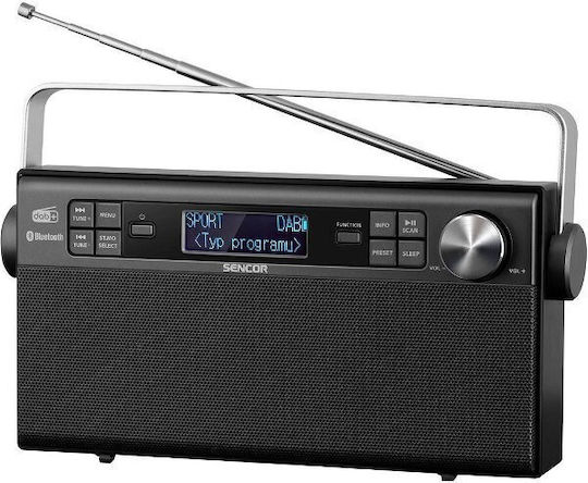 Sencor SRD 7800 Φορητό Ραδιόφωνο Μπαταρίας DAB+ Μαύρο