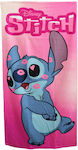 Disney Stitch Kinder-Strandtuch Rosa 140x70cm