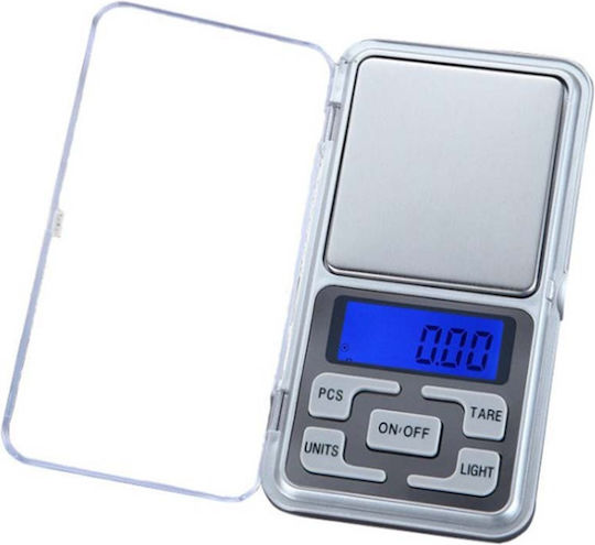 Pocket Scale Electronic Precision Commercial Scale with Weighing Capacity of 0.500kg and Division 0.1gr