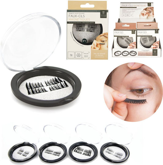 Cosmetic Club Μαγνητικές Βλεφαρίδες Μαύρες 4τμχ