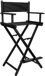 Chair for Makeup with Adjustable Height Black