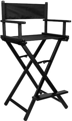 Chair for Makeup with Adjustable Height Black