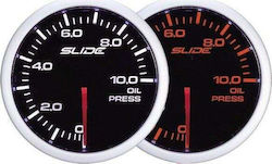 Slide Car Clock, Oil Pressure, Fuel Pressure and Oil Temperature Analog Instrument 52mm