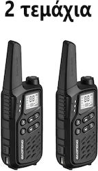 Baofeng Mp25 Ασύρματος Πομποδέκτης UHF 2W με Μονόχρωμη Οθόνη Σετ 2τμχ