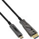 InLine Cable HDMI male - USB-C male 25m Μαύρο