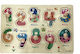 Wooden Kids Puzzle Interlocking Pieces Καρτέλα Με Αριθμούς 10pcs for 3++ Years