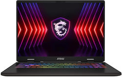 MSI Sword 16 HX B14VFKG-202US 16" IPS 144Hz (i7-14650HX/16GB/1TB SSD/GeForce RTX 4060/W11 Home) Cosmos Gray (US Keyboard)