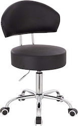 Salon Stools Wheeled Stool Black