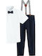 Kids' Set with Pants Summer 2pcs White