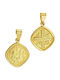 Papoulidis Jewellery Anhänger Kinder Amulett Beidseitig Konstantinato aus Gold 9K FY254