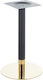 Woodwell Flash Table Stand made of Metal Black-gold 45x45x72cm