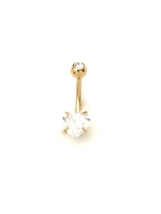 Nire Navel Earring made of Steel Gold Plated