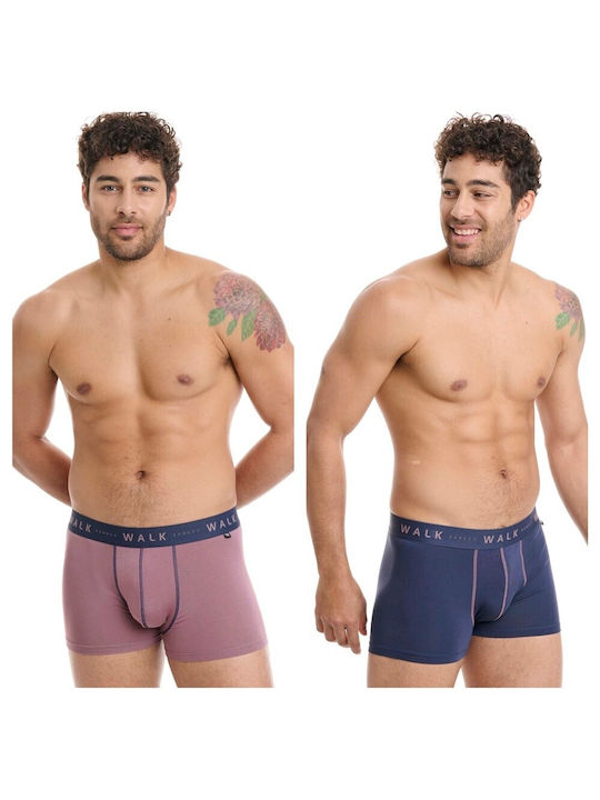 Walk Herren Boxershorts Mehrfarbig 2Packung