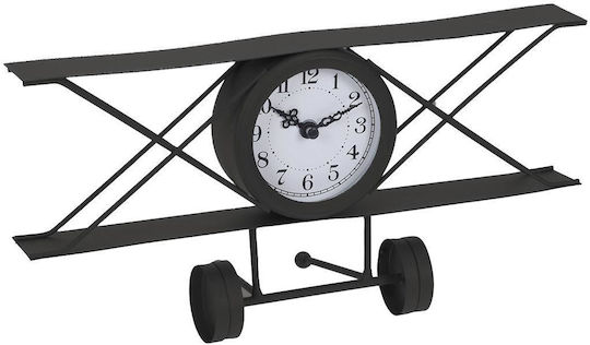 Tabletop Clock with Indicators Metal Black HZ1911500