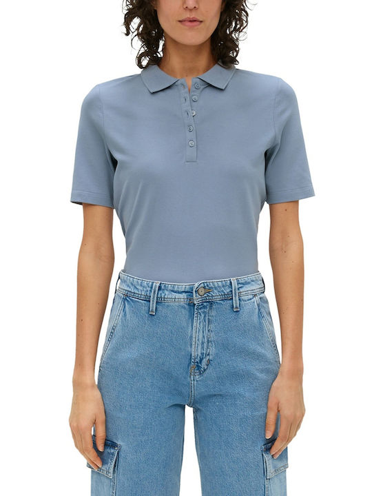 S.Oliver Women's Polo Blouse Blue