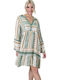 Potre Feminin Caftan de Plajă Green