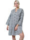 Potre Feminin Caftan de Plajă Black
