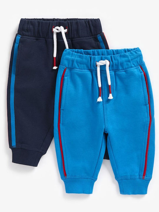 Pantaloni de Trening pentru Copii Albastru 2 Bucăți