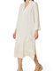 Greek Archaic Kori Summer Midi Dress Natural/champagne