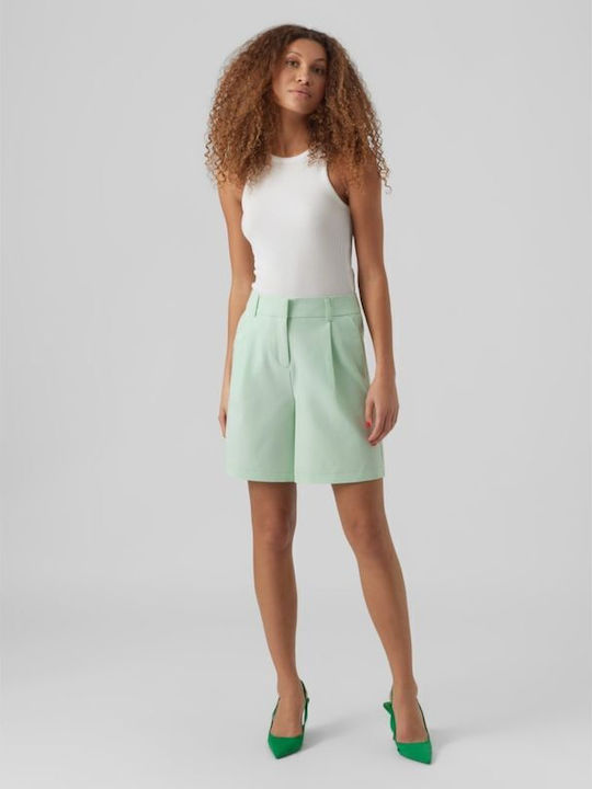 Vero Moda Women's High-waisted Shorts mist green